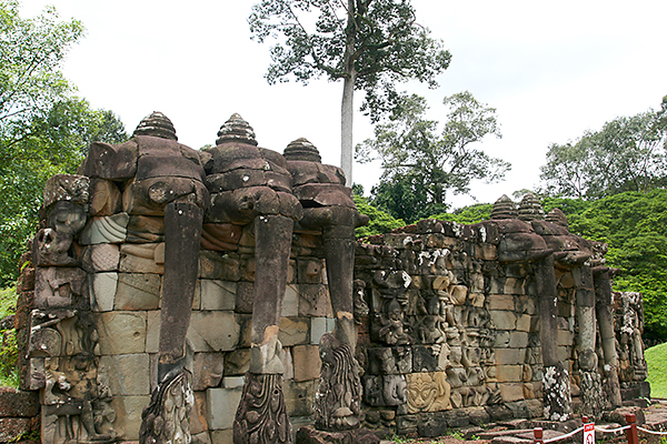 Elefantenmauer in Siem Reap